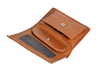 Oxhide Compact wallet in Vintage Leather in Brown colour with coin pouch-OXHIDE J0060 BROWN