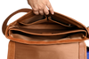 Oxhide Vintage Leather Laptop Bag - Dandy Tan - J0065