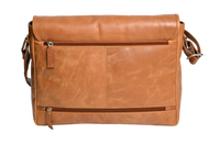 Oxhide Vintage Leather Laptop Bag - Dandy Tan - J0065