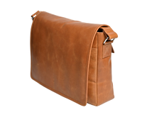 Oxhide Vintage Leather Laptop Bag - Dandy Tan - J0065