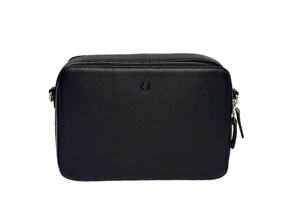 Premium Leather Messenger Bag - Full Grain Leather Sling Bag - Leather Bag for Men -J0081 BLK