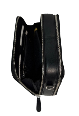 Premium Leather Messenger Bag - Full Grain Leather Sling Bag - Leather Bag for Men -J0081 BLK