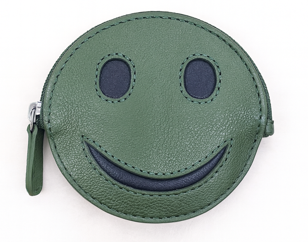Leather Coin Purse , Coin Pouch , Coin Storage Bag- OXHIDE J1003 Green