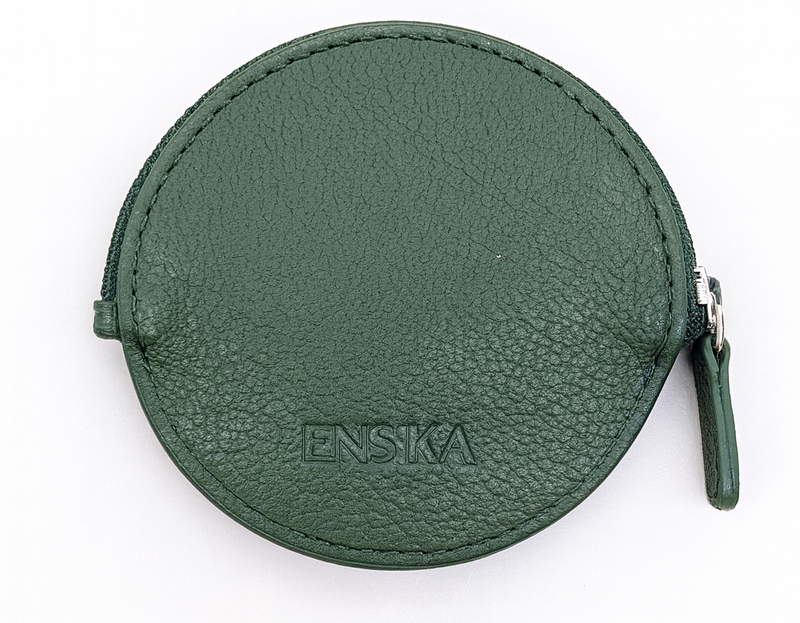Leather Coin Purse , Coin Pouch , Coin Storage Bag- OXHIDE J1003 Green