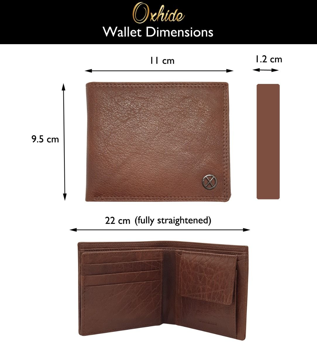 Leather Wallet For Men - Bifold Wallet - Full Grain Leather Wallet - Brown Wallet - J0018 Oxhide