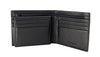 Mens Wallet in Real Leather - Bifold Wallet - Full Grain Leather Wallet - Wallet with zip - Black Color - J0002 Oxhide