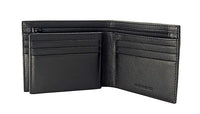 Mens Wallet in Real Leather - Bifold Wallet - Full Grain Leather Wallet - Wallet with zip - Black Color - J0002 Oxhide