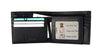 Mens Wallet in Real Leather - Bifold Wallet - Full Grain Leather Wallet - Wallet with zip - Black Color - J0002 Oxhide