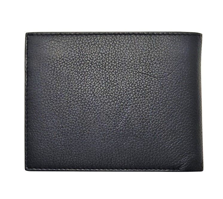 Mens Wallet in Real Leather - Bifold Wallet - Full Grain Leather Wallet - Wallet with zip - Black Color - J0002 Oxhide