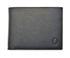 Mens Wallet in Real Leather - Bifold Wallet - Full Grain Leather Wallet - Wallet with zip - Black Color - J0002 Oxhide
