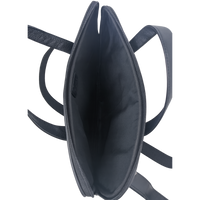 Oxhide Vintage Leather SLIM Laptop black Bag -Minimalist Black - J0066