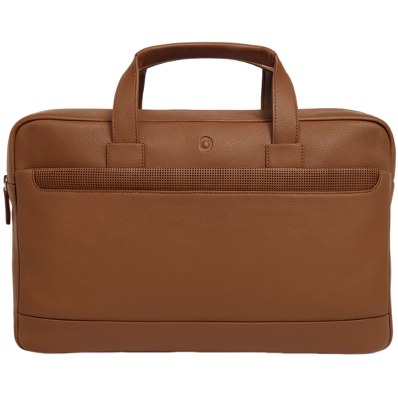 Oxhide Vintage Mens Leather Laptop office Bag -Executive Brown - J0068