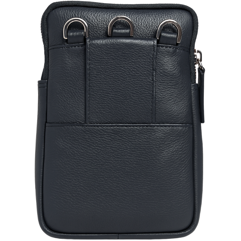 Belt Pouch - Leather Belt Pouch For Men - Small Leather Pouch -  Leather Bag - J0070 Black