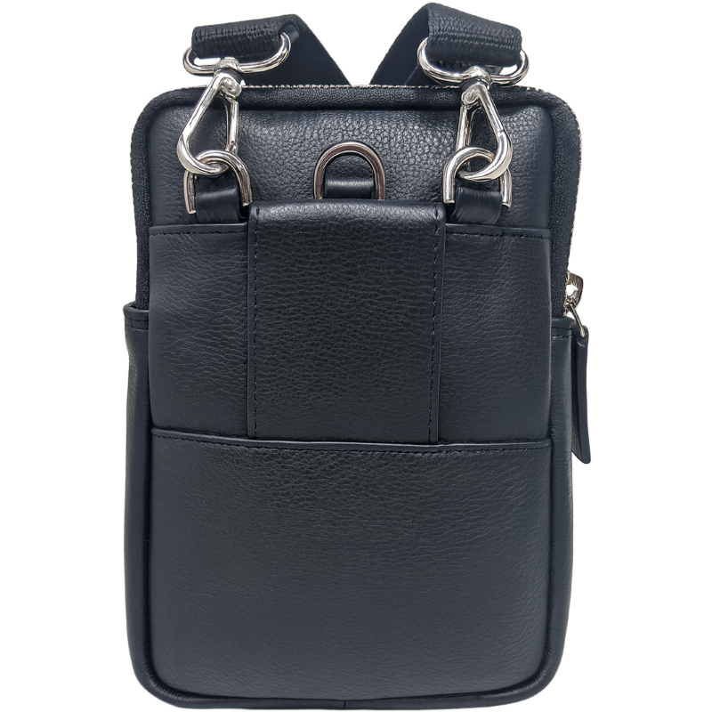 Belt Pouch - Leather Belt Pouch For Men - Small Leather Pouch -  Leather Bag - J0070 Black