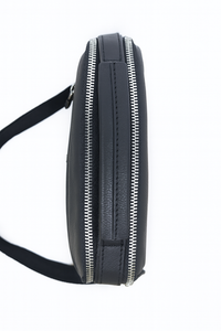 Leather Messenger Bag - Full Grain Leather Sling Bag - Vintage Leather Messenger Black Bag- Oxhide J0072 Black