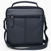 Leather Messenger Bag - Full Grain Leather Sling Bag - Vintage Leather Messenger Black Bag- Oxhide J0072 Black