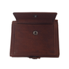 Oxhide Compact wallet in Vintage Leather in Brown colour with coin pouch-OXHIDE J0086 BROWN