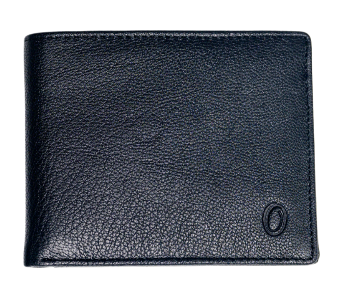Men Wallet with Coin Pouch - Full Grain Leather Wallet - Bifold Wallet - Black Wallet -JG04 Oxhide
