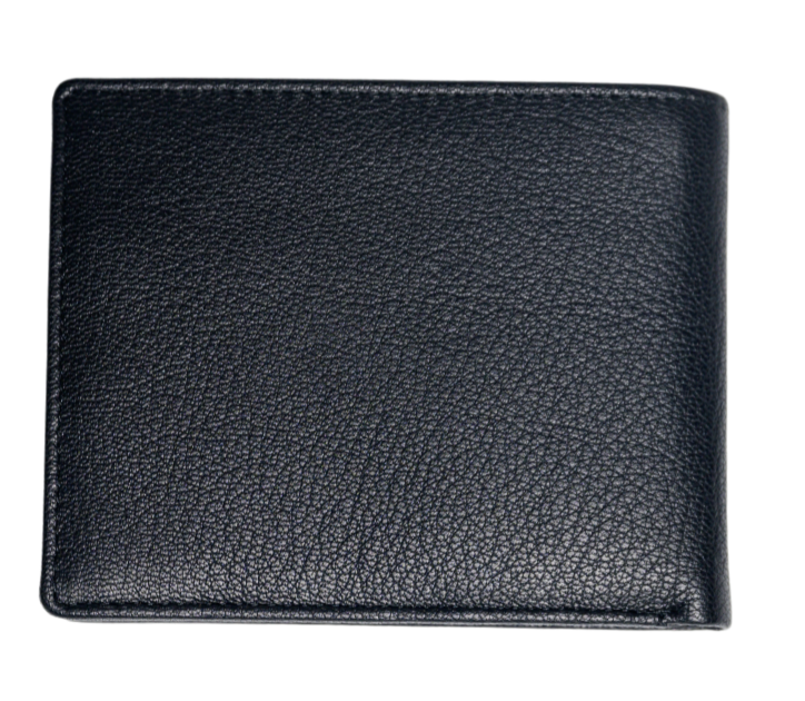 Men Wallet with Coin Pouch - Full Grain Leather Wallet - Bifold Wallet - Black Wallet -JG04 Oxhide