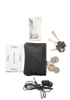 Leather Key Pouch - Leather Coin Pouch - Leather Coin Case - Leather Pouch - Card Sleeve - Multipurpose Pouch - Oxhide 4427 BLACK