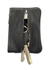 Leather Key Pouch - Leather Coin Pouch - Leather Coin Case - Leather Pouch - Card Sleeve - Multipurpose Pouch - Oxhide 4427 BLACK