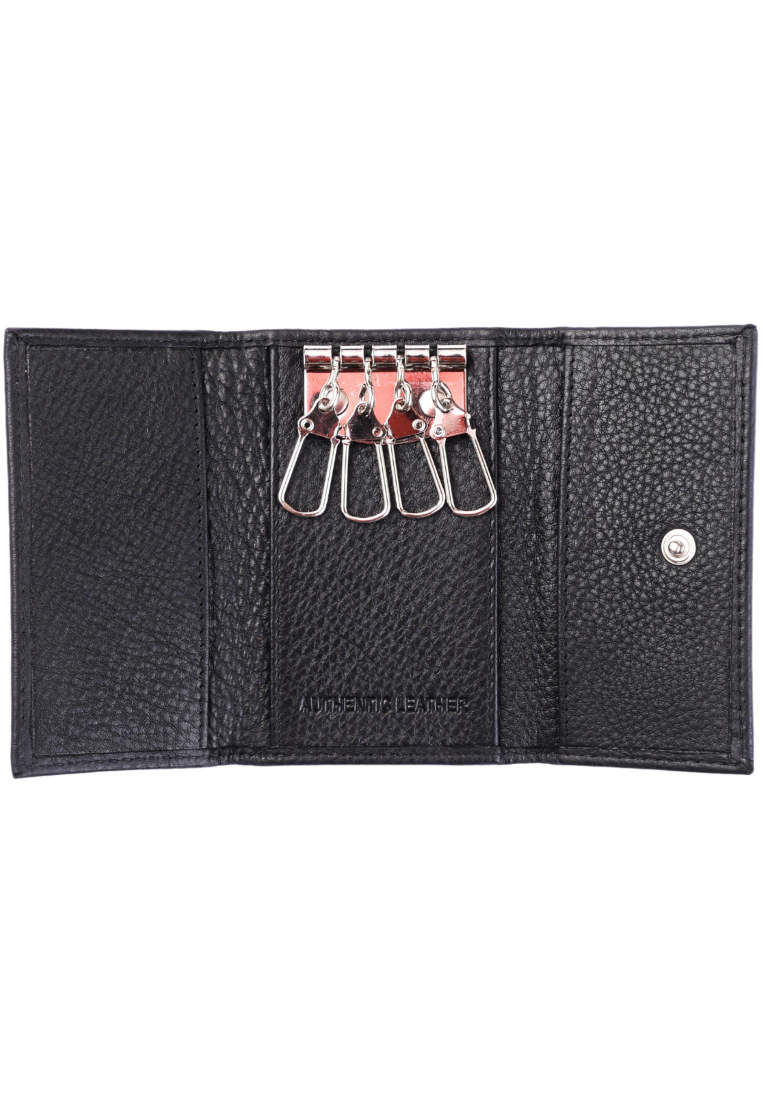 Key Wallet - Leather Key Wallet Oxhide SD15 Black