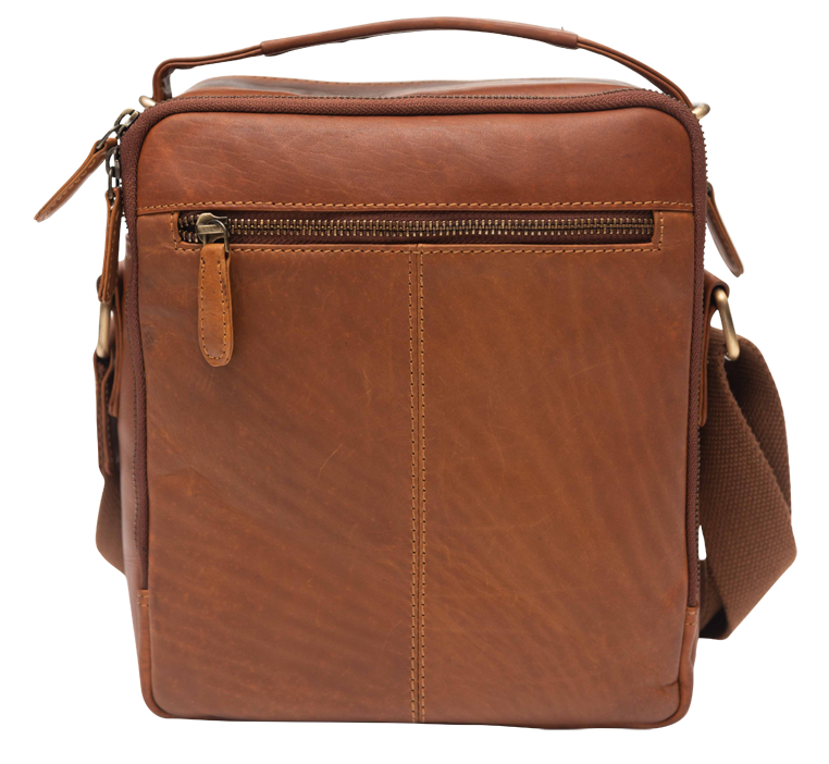 Leather Messenger Bag - Full Grain Leather Sling Bag -Leather Bag for Men / Women - Vintage Oil Leather Messenger Brown Bag- Oxhide Messenger LL10