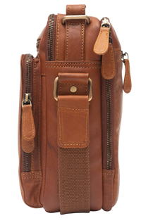 Leather Messenger Bag - Full Grain Leather Sling Bag -Leather Bag for Men / Women - Vintage Oil Leather Messenger Brown Bag- Oxhide Messenger LL10