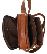 Leather Messenger Bag - Full Grain Leather Sling Bag -Leather Bag for Men / Women - Vintage Oil Leather Messenger Brown Bag- Oxhide Messenger LL10