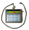 Oxhide Leather Lanyard / ID card holder Lanyard /Wallet/Leather - 4164LS Grey