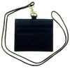 Oxhide Leather Lanyard / ID card holder Lanyard /Wallet/Leather -4164LS - BLACK