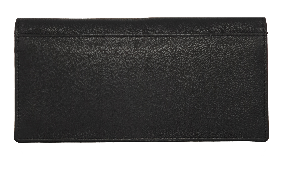 Long Leather Wallet for Men - Genuine Leather Wallet - Black Wallet - Men Long Wallet with Zip - sd07 Oxhide