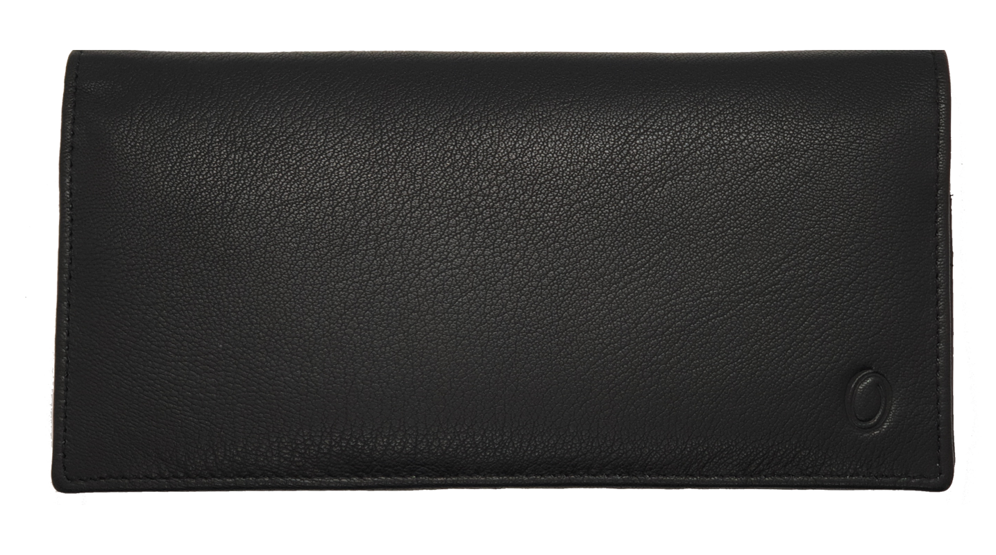 Long Leather Wallet for Men - Genuine Leather Wallet - Black Wallet - Men Long Wallet with Zip - sd07 Oxhide