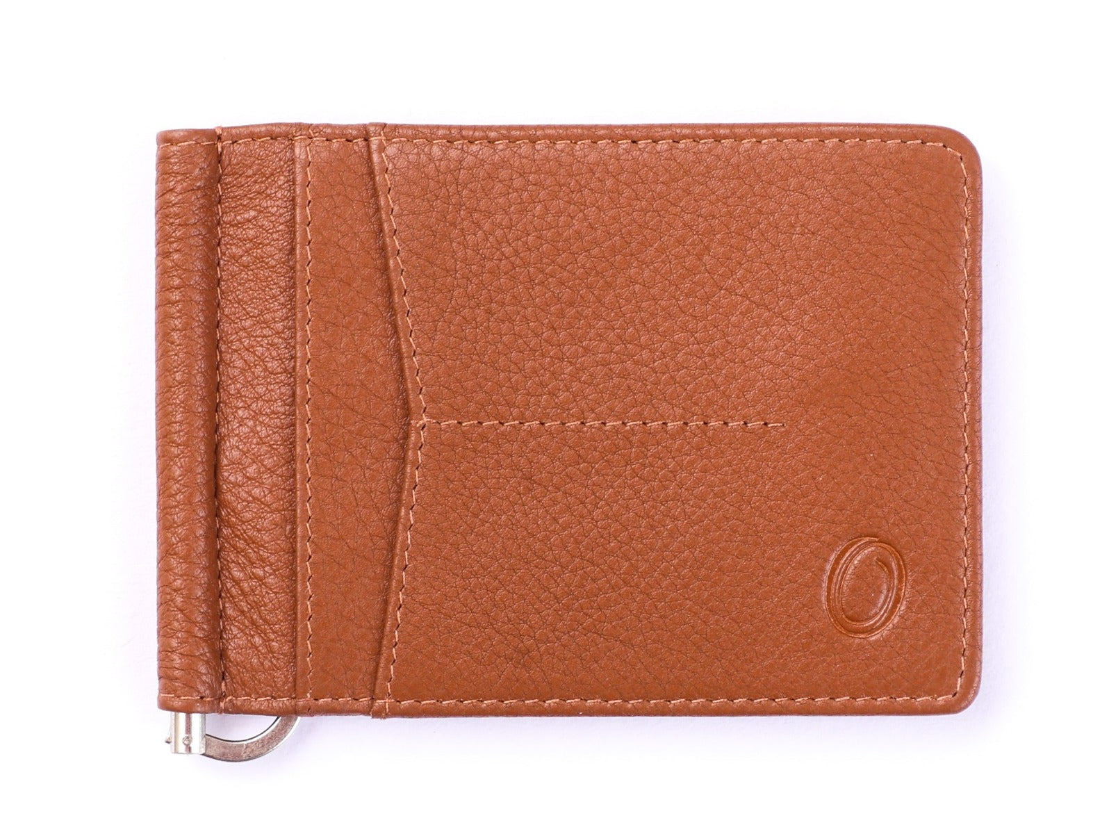 Money Clip Wallet Men -- Full Grain Leather wallet - MC01 Oxhide BROWN