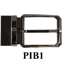 Men's Reversible Buckle 35mm width Metal Alloy Belt Buckle Replacement Pin Buckle -Oxhide PIBl