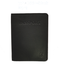 Leather Passport Holder - Passport Cover Leather - Leather Passport Case - Passport Pouch - Oxhide 4055 BLACK