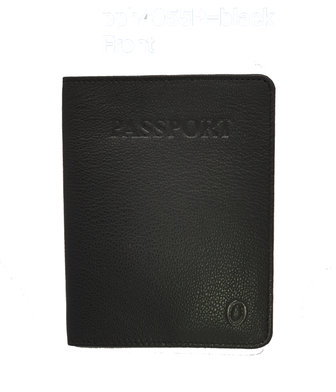 Leather Passport Holder - Passport Cover Leather - Leather Passport Case - Passport Pouch - Oxhide 4055 BLACK