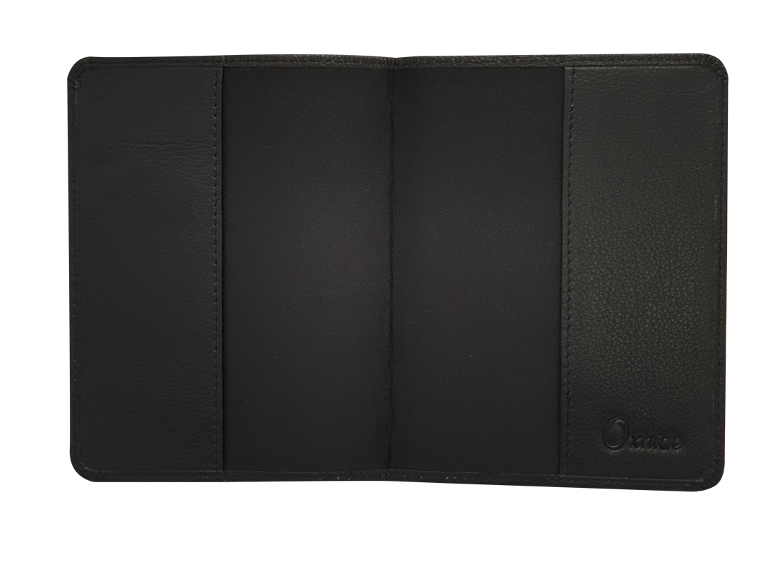 Leather Passport Holder - Passport Cover Leather - Leather Passport Case - Passport Pouch - Oxhide 4055 BLACK