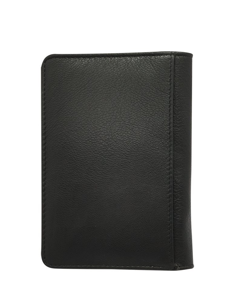 Passport Wallet Leather - Leather Passport Holder - Passport Cover Leather- Oxhide 4297 BLACK