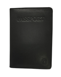 Passport Wallet Leather - Leather Passport Holder - Passport Cover Leather- Oxhide 4297 BLACK