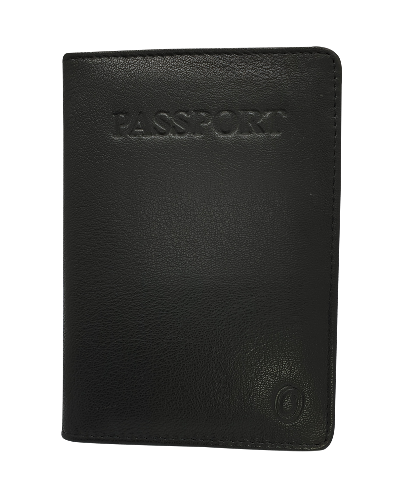 Passport Wallet Leather - Leather Passport Holder - Passport Cover Leather- Oxhide 4297 BLACK