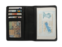 Passport Wallet Leather - Leather Passport Holder - Passport Cover Leather- Oxhide 4297 BLACK