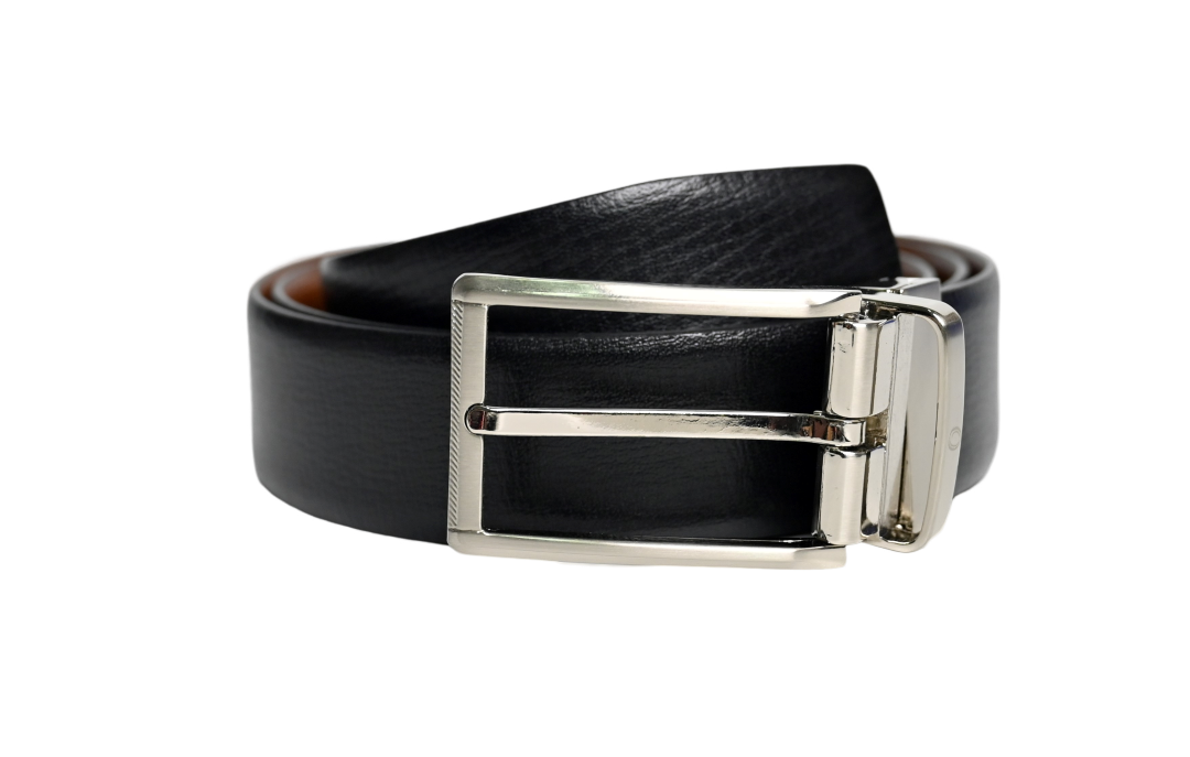 Leather Belt Men - Genuine Leather Belt - Formal Belt Men - Belt for Business Pant for Men - Reversible Leather Belt - Black Leather Belt - Leather Belt - Oxhide R4-Gallan