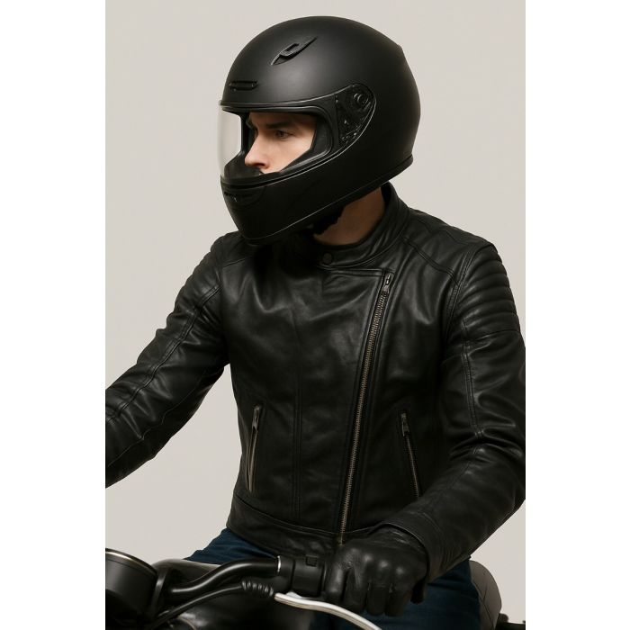 Real Leather Jacket Black- Lamb skin Jacket- Jacket for Men- Oxhide RACER