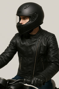 Real Leather Jacket Black- Lamb skin Jacket- Jacket for Men- Oxhide RACER