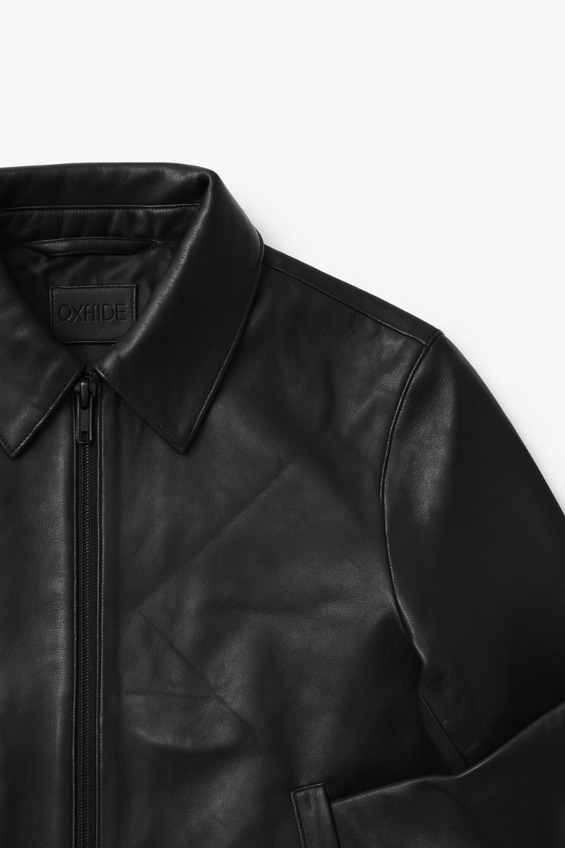 Real Leather Jacket Black- Lamb skin Jacket- Jacket for Men- Oxhide RI58