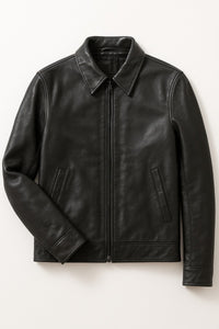 Real Leather Jacket Black- Lamb skin Jacket- Jacket for Men- Oxhide RI58