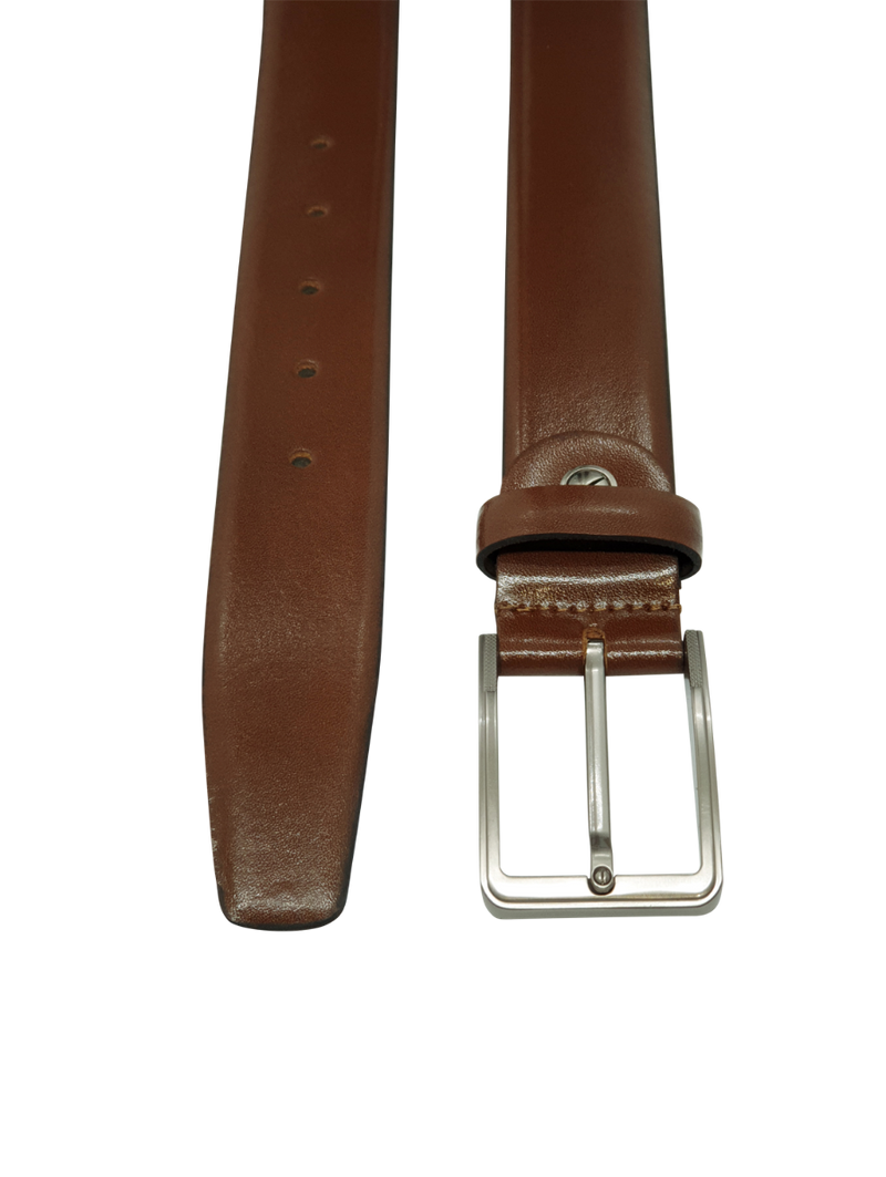 Formal Belt Men - Real Leather - Business / Office wear belt - Brown S27 Toledo