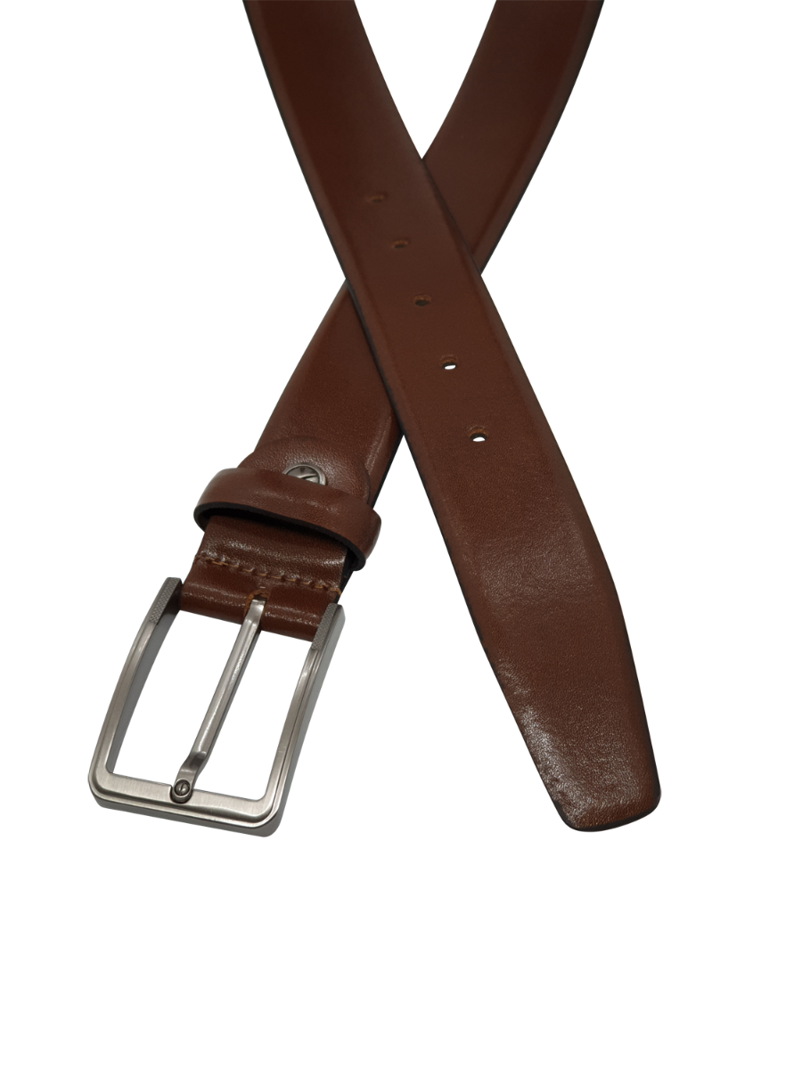 Formal Belt Men - Real Leather - Business / Office wear belt - Brown S27 Toledo