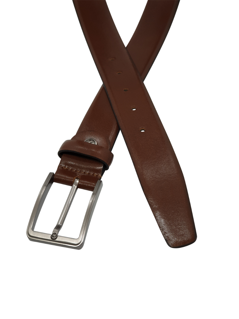 Formal Belt Men - Real Leather - Business / Office wear belt - Brown S27 Toledo